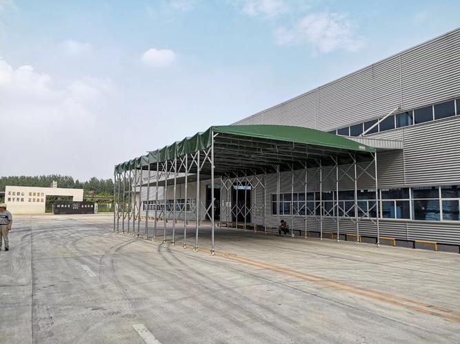武汉推拉蓬仓库遮阳棚可移动电动推拉蓬 大型工厂遮阳活动棚可移动式