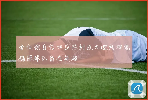 舍伍德自信回应热刺救火邀约称能确保球队留在英超